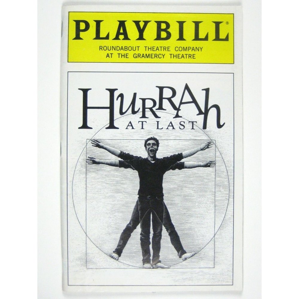Hurrah at Last Playbill 1999 Richard Greenberg Gramercy Theatre Roundabout